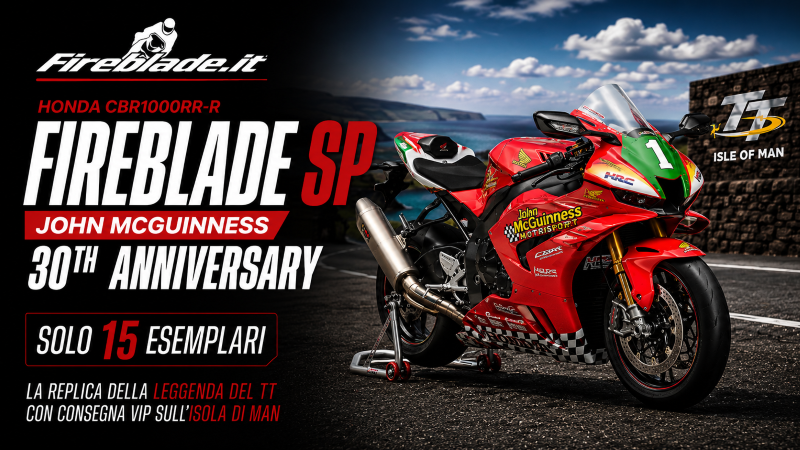 Honda CBR1000RR-R Fireblade SP John McGuinness 30th Anniversary: solo 15 esemplari